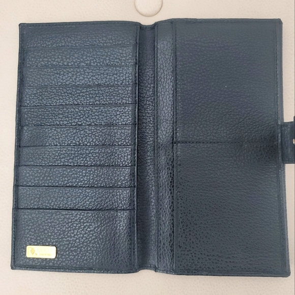 Gucci vintage horsebit accent long continental wallet in black calfskin - Picture 4 of 11